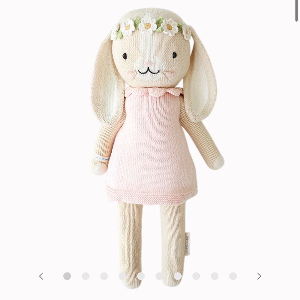 Cuddle and Kind 20” blush Hannah bunny doll